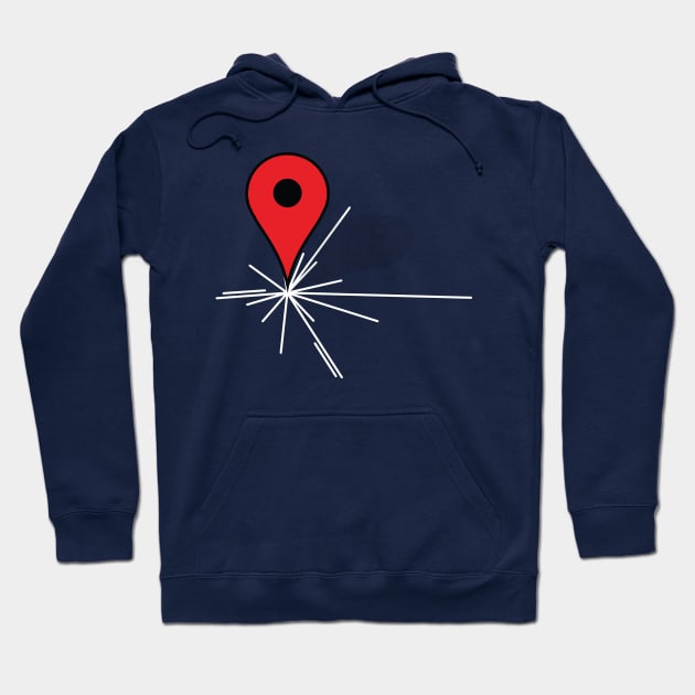 We Are Here (Pinned) Hoodie by stuartwitts